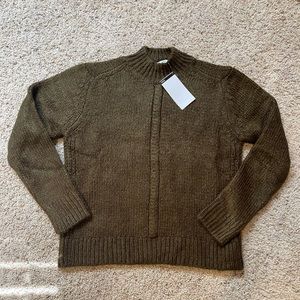 NWT Mango green cable knit sweater size S